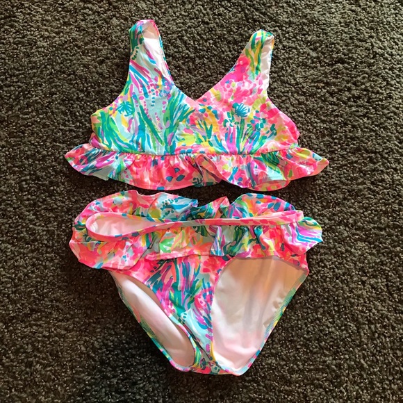 Lilly Pulitzer Other - Lilly Pulitzer Swimsuit 2-pc Girl’s Size 12-14